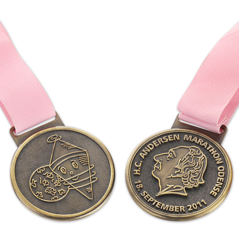 Chicago New York City World Marathon Race Gravurmedaille