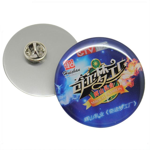 individuelle Anstecknadel mit CMYK-Druck und Epoxidharz