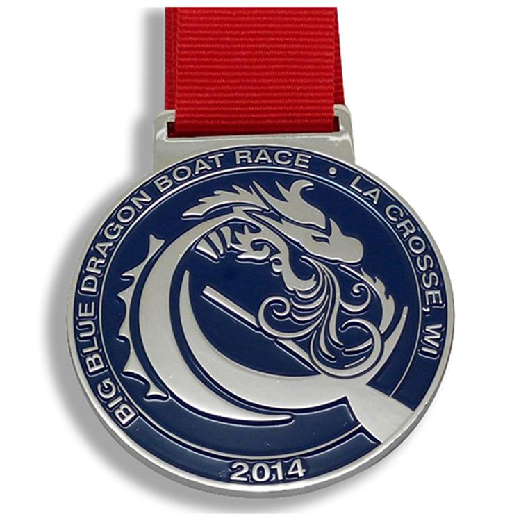 Weiche Emaille-Dargon-Boat-Award-Metallmedaille
