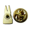 3D Gold Mini Tower Anstecknadel aus Metall