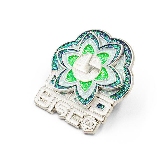 Benutzerdefinierter Glitzer-Emaille-Pin