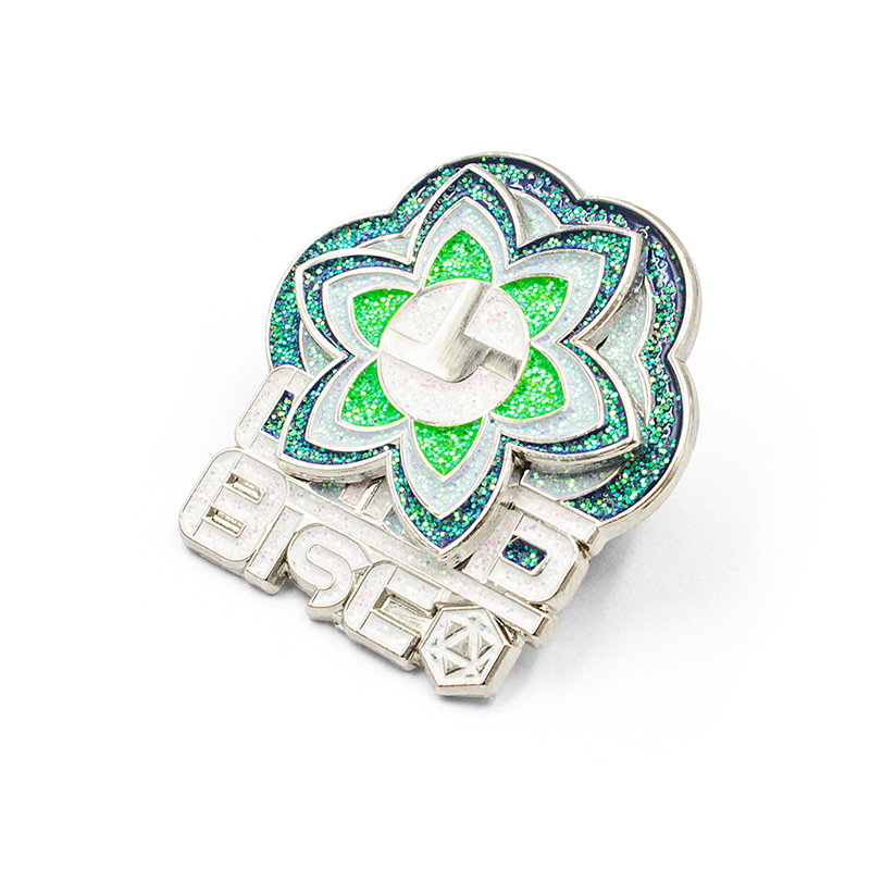 Benutzerdefinierter Glitzer-Emaille-Pin
