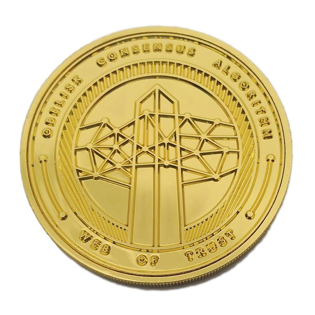 2D-kundenspezifische Goldmünze aus Druckgussmetall