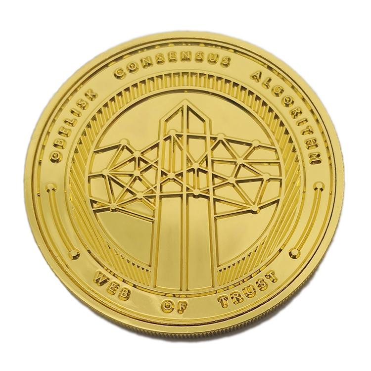 2D-kundenspezifische Goldmünze aus Druckgussmetall