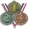 1., 2. und 3. leere Souvenir-Sportmedaille aus Metall