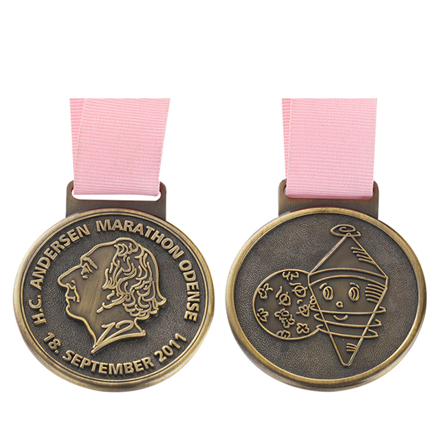 Chicago New York City World Marathon Race Gravurmedaille