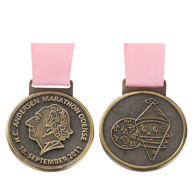 Chicago New York City World Marathon Race Gravurmedaille