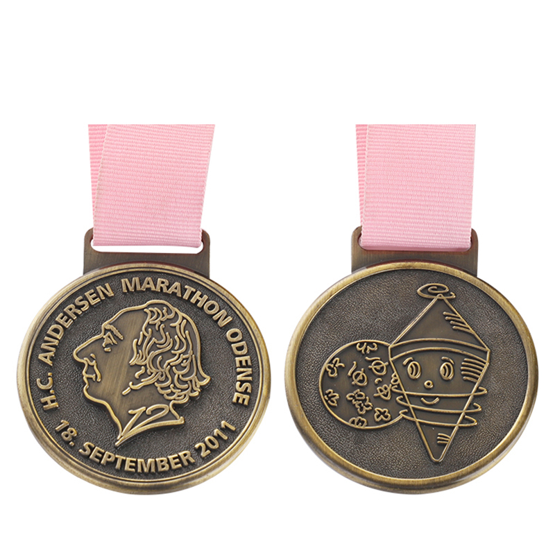 Chicago New York City World Marathon Race Gravurmedaille