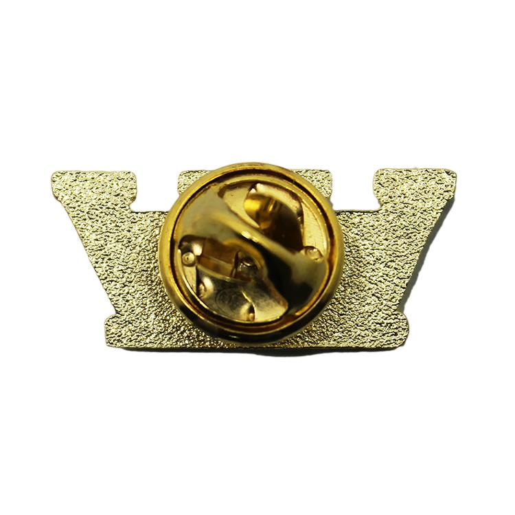 Anstecknadel aus Metall mit 3D-Kristallkrone
