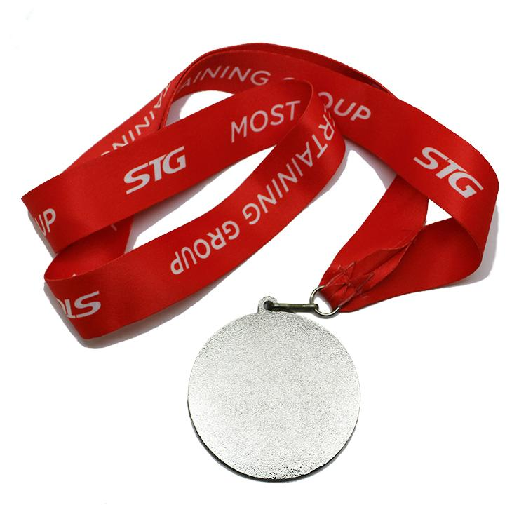 Benutzerdefinierte Metallmedaille mit Farbpaste und Umhängeband