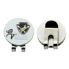 Benutzerdefinierte Logo Metall Golf Hut Clip magnetische Hut Clips langlebig abnehmbare Ball Marker lässt sich leicht an der Kappe befestigen Geschenke für Männer Frauen Golfer