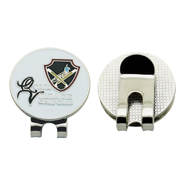 Benutzerdefinierte Logo Metall Golf Hut Clip magnetische Hut Clips langlebig abnehmbare Ball Marker lässt sich leicht an der Kappe befestigen Geschenke für Männer Frauen Golfer