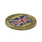 England-Herausforderungsmünze mit individuellem Logo aus weicher Emaille und Metall