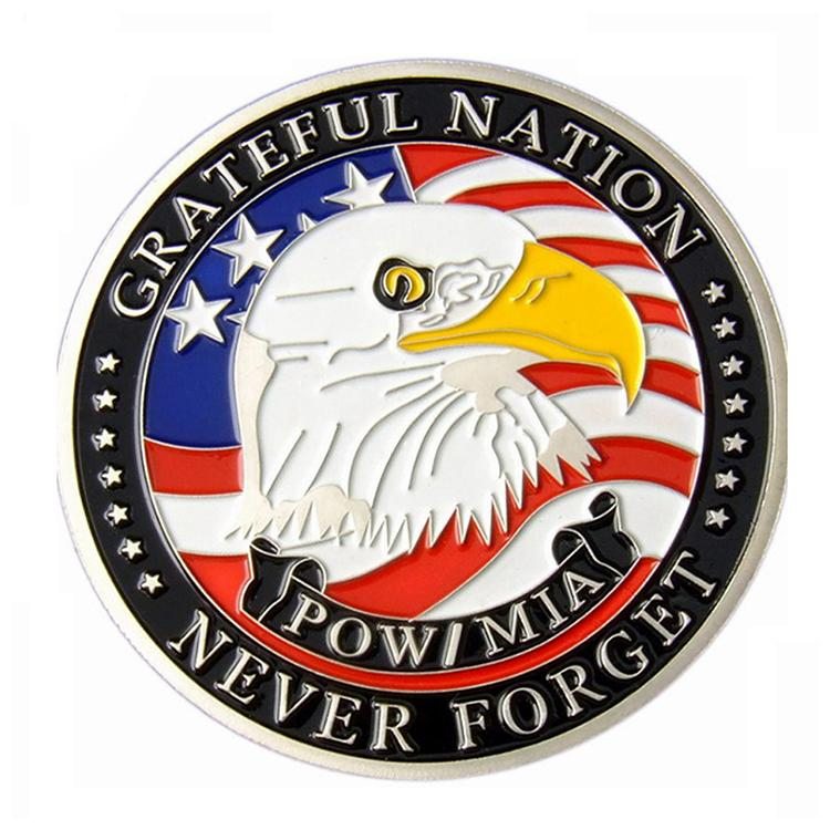 American Eagle Soft-Emaille-Metall-Silbermünze