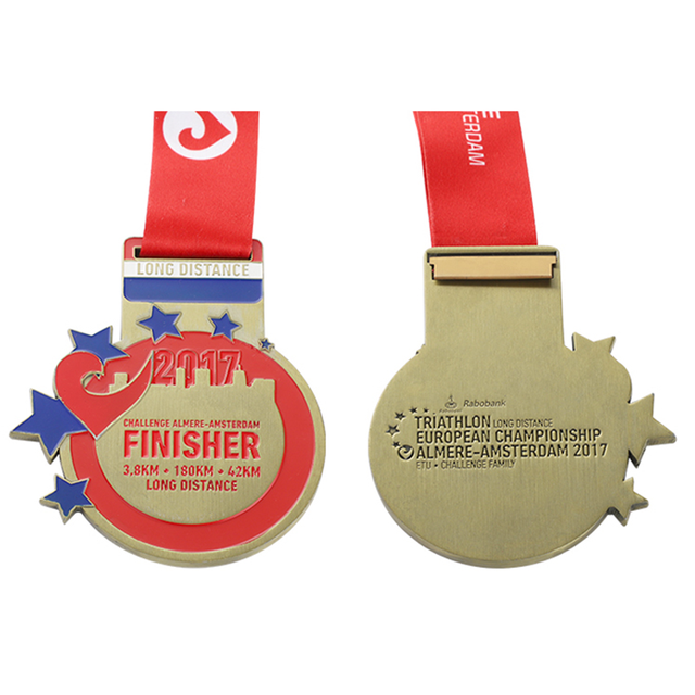 Kundenspezifische Schwimmen-Skateboard-Baseball-Saint-Benedict-Gold-Miraculous-Finisher-Medaillen