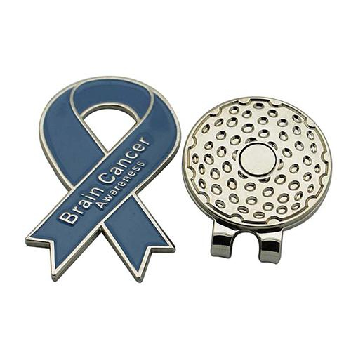 Benutzerdefinierte Logo Krebs Band weiche Emaille Golf Hut Clip