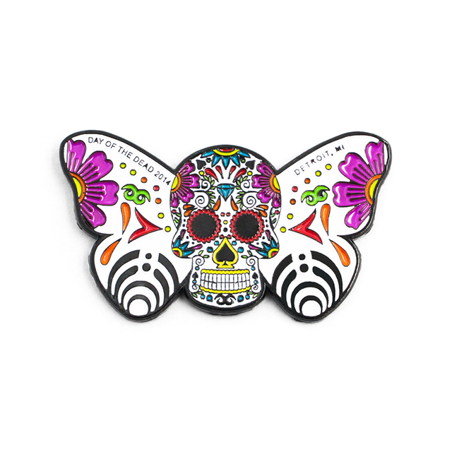 Anstecknadel mit individuellem Abzeichen „Kein Mindestmaß“ aus harter Emaille