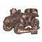 Kupfer-silberne 2D-Metall-Auto-Anstecknadel