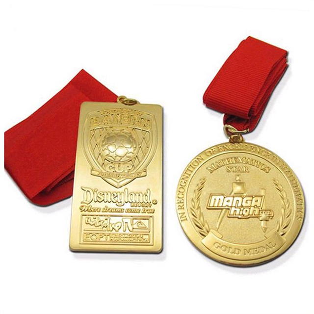3D individuelle Fußball-Fußball-Goldmedaille aus Metall