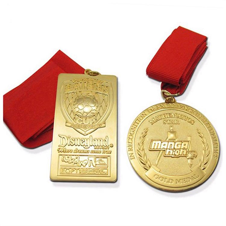 3D individuelle Fußball-Fußball-Goldmedaille aus Metall