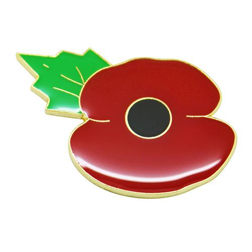 Anstecknadel „British Poppy“ mit Epoxidharz