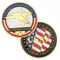 3D-goldene USAF-Militär-Herausforderungsmünze mit weicher Emaille