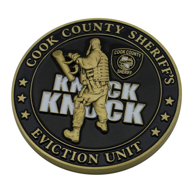 Individuelle 3D-Challenge-Münze aus weichem Emaille-Metall