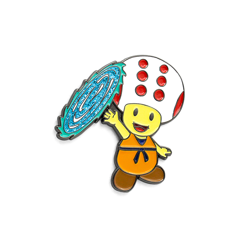Benutzerdefinierter Glitzer-Emaille-Pin