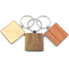 Holz-Schlüsselanhänger, Rohlinge, Großhandel, quadratische Ideen, geschnitzter Schlüsselanhänger