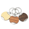 Schlüsselanhänger aus Holz, individuelles rundes Design, Gravur aus Holz