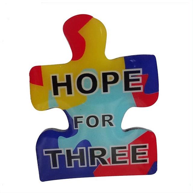 Benutzerdefinierte Logo-Druck-Puzzle-Epoxidharz-Anstecknadel