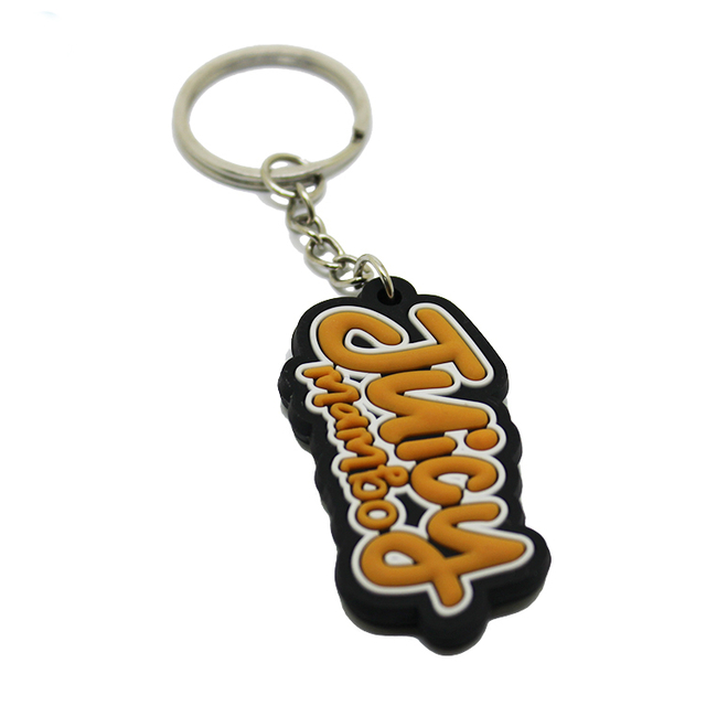 Benutzerdefinierte Schlüsselanhänger aus weichem PVC-Gummi mit Alphabet-Logo