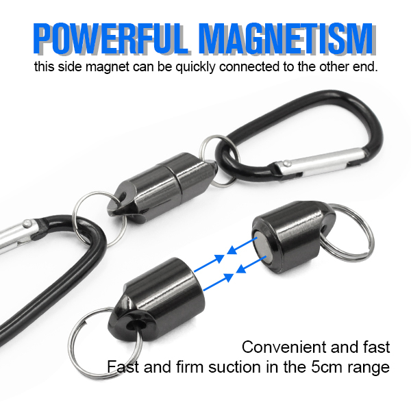 Benutzerdefinierter starker magnetischer Schnellverschluss-Schlüsselanhänger für Paare 